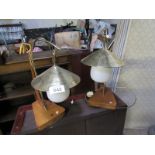 PAIR DECO LAMPS