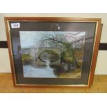 OIL PAINTING BOW BRIG J RALPH 1991