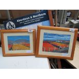 2 PAINTINGS STRATHBOGIE & THE STEADING BY P BINGHAM