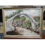 OIL PAINTING CARRBRIDGE N GRANT