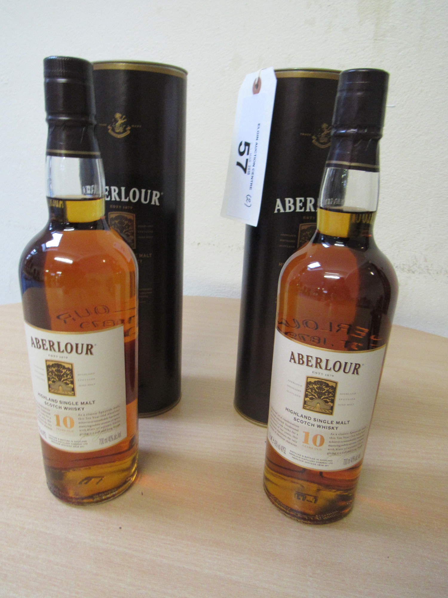 2 X 70 CL ABERLOUR 10 Y O 40%VOL