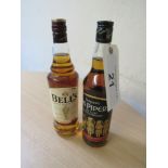 2 X 70CL WHISKY - 100 PIPERS & BELLS 40% VOL