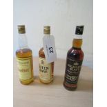 2 X 70 CL OLD INVERNESS HIGHLAND BLACK & 75 CL QUEEN ANNE WHISKY