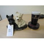 2 ADVERTISING SIGNS- GUINNESS & BLACK & WHITE (AF)