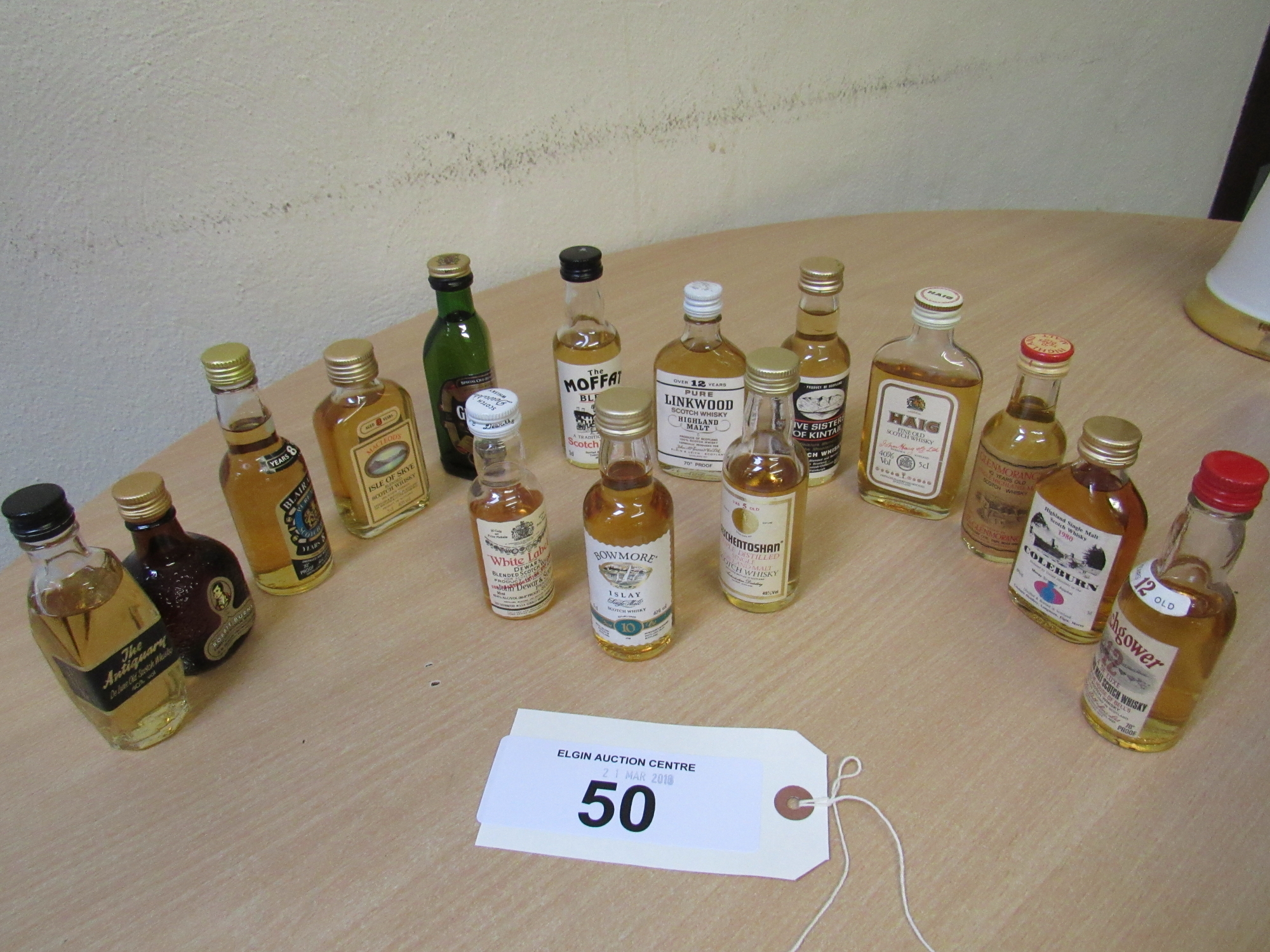15 ASSORTED WHISKY MINIATURES