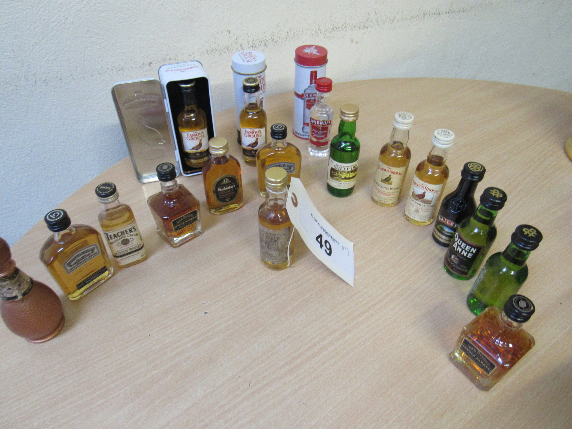 17 ASSORTED WHISKY MINIATURES