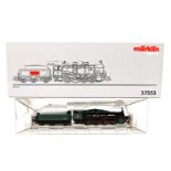 MÄRKLIN Schlepptenderlok 37553, Spur H0, grün/schwarz, digital, BR 81 der SNCB, BN 81.232, Tender