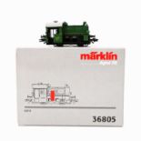 MÄRKLIN Diesel-Rangierlok 36805, Spur H0, Guss-Gehäuse, grün, digital, BR Köf II der SKW