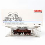 MÄRKLIN E-Lok 3447, Spur H0, Guss-Gehäuse, braun, delta, digital, BR EG 2 der DRG, BN 20222. Im