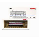 MÄRKLIN E-Lok 83341, Spur H0, silber, blau/roter Streifen, delta, digital, Prototyp X 995 der