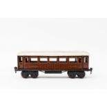 MÄRKLIN Mitropa-Schlafwagen 1888 Sch/Br, Spur 1, 1929-1937, Blech, teakbraun, lithogr.,