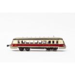 MÄRKLIN Triebwagen TWE 12930, Spur 0, 1935-1940, Blech, rot/creme lack., auf Unterseite