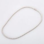 Collier mit 108 Diamanten, zus. ca. 0,54ct; L: 42cm, WG 18K, Tennisband aus 108 beweglichen