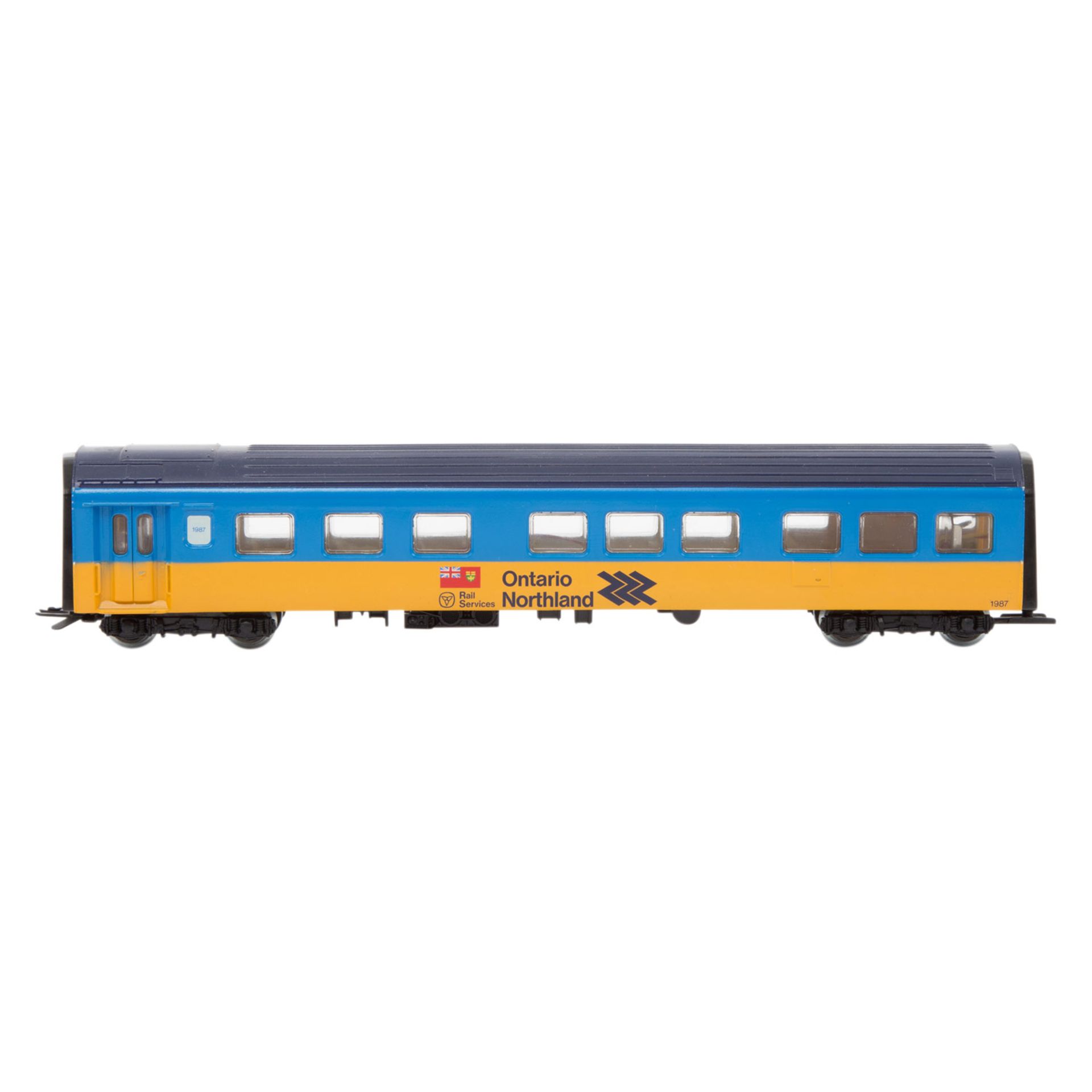 MÄRKLIN Triebwagenzug "Northlander", Spur H0, Guss- bzw. Kunststoff-Gehäuse, blau/gelb, 4-teilig, - Bild 3 aus 5