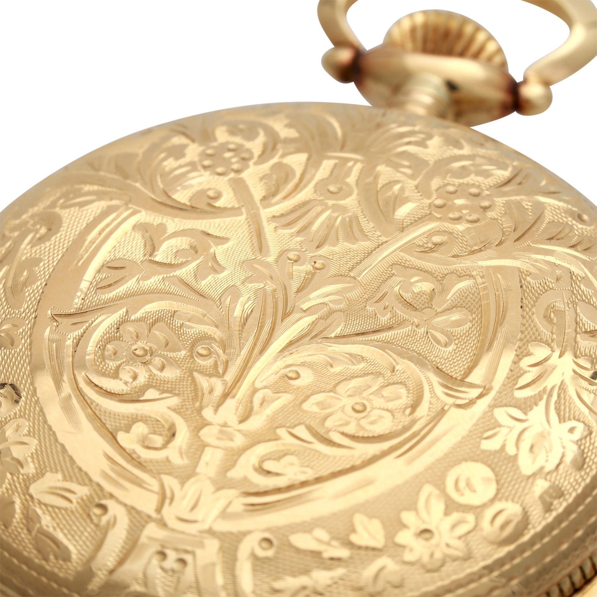 FAVOR Taschenuhr mit Viertelrepetition. Savonette-Gehäuse Gold 14K (Staubdeckel Metall). Schöne - Bild 8 aus 8