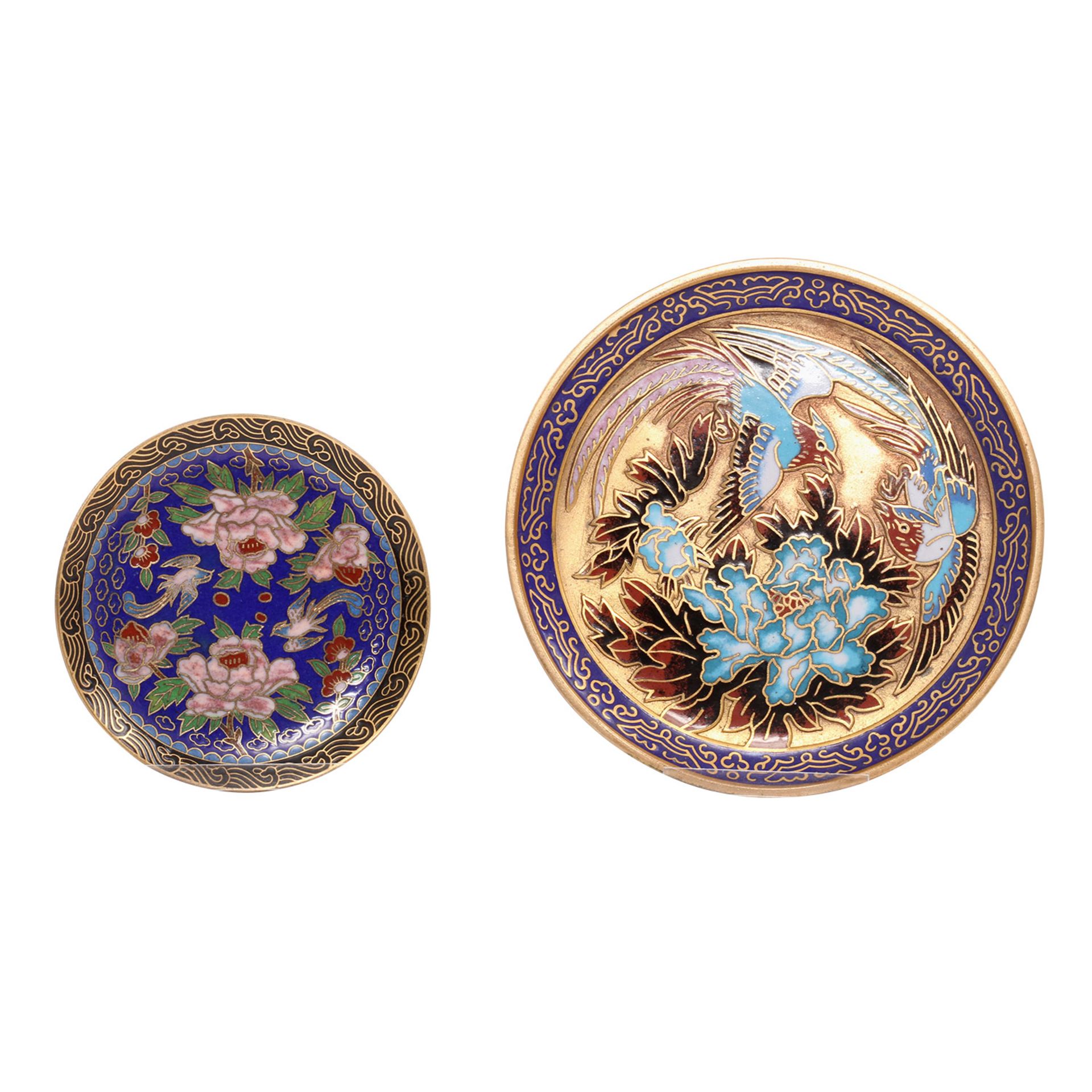 2 Miniatur-Tee-Sets aus Cloisonné. CHINA, 20. Jh. bestehend aus: einem Tee-Set mit 1 Teekanne und - Image 4 of 10