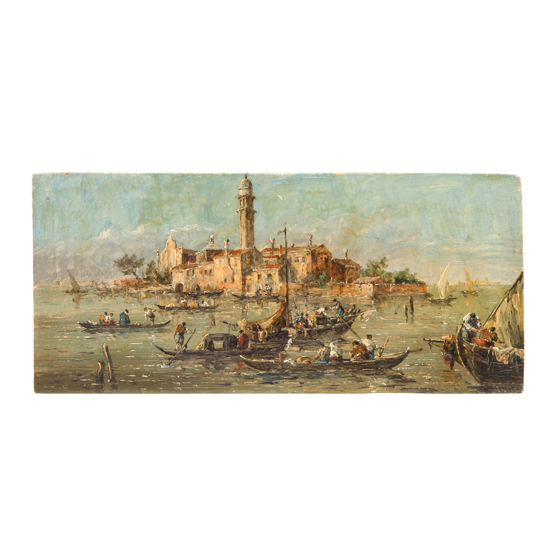 VENEDIG-MALER des 18./19.Jh., GUARDI, FRANCESCO, attr./Umkreis (F.G.: Venedig 1712-1793 ebenda) "