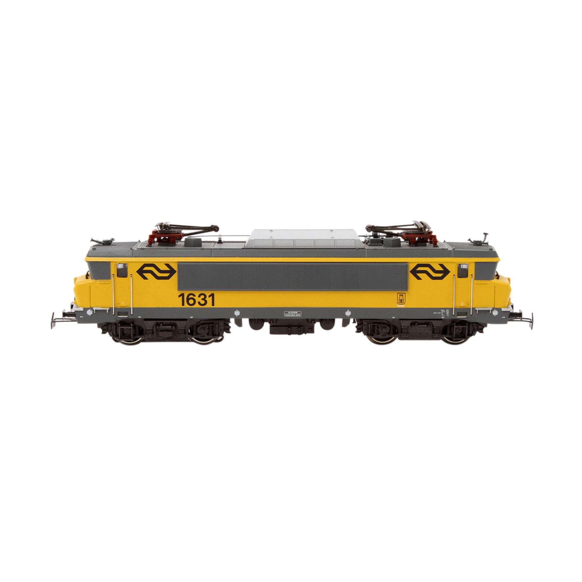 MÄRKLIN E-Lok 3326, Spur H0, Guss-Gehäuse, grau/gelb, BR 1600 der NS, BN 1631. Im Originalkarton - Bild 3 aus 8