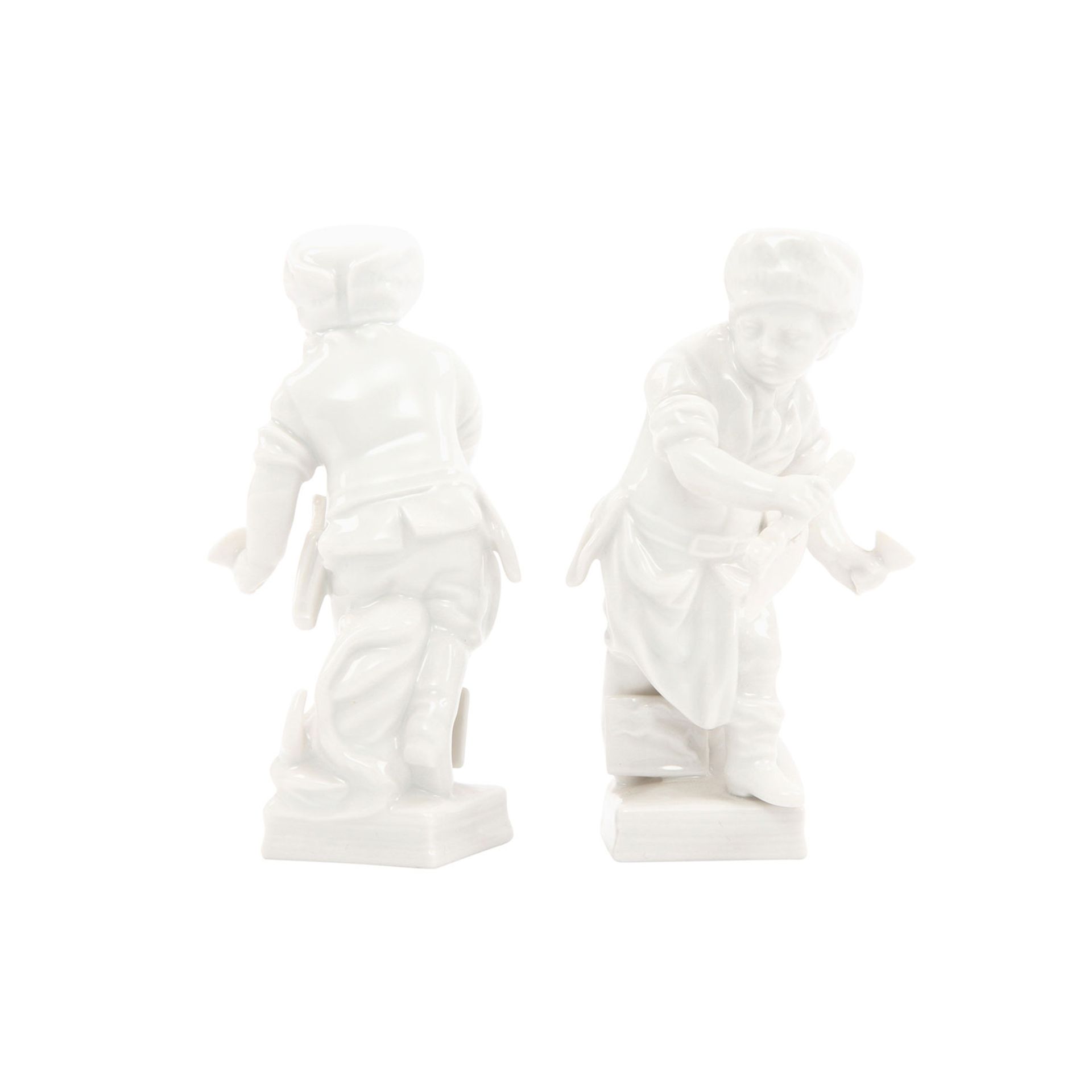 KPM 6 Figuren, 20. Jhd. Weißporzellan, 5 Monatsfiguren (2x 'Steinbock', eine davon mit geklebtem - Bild 6 aus 7