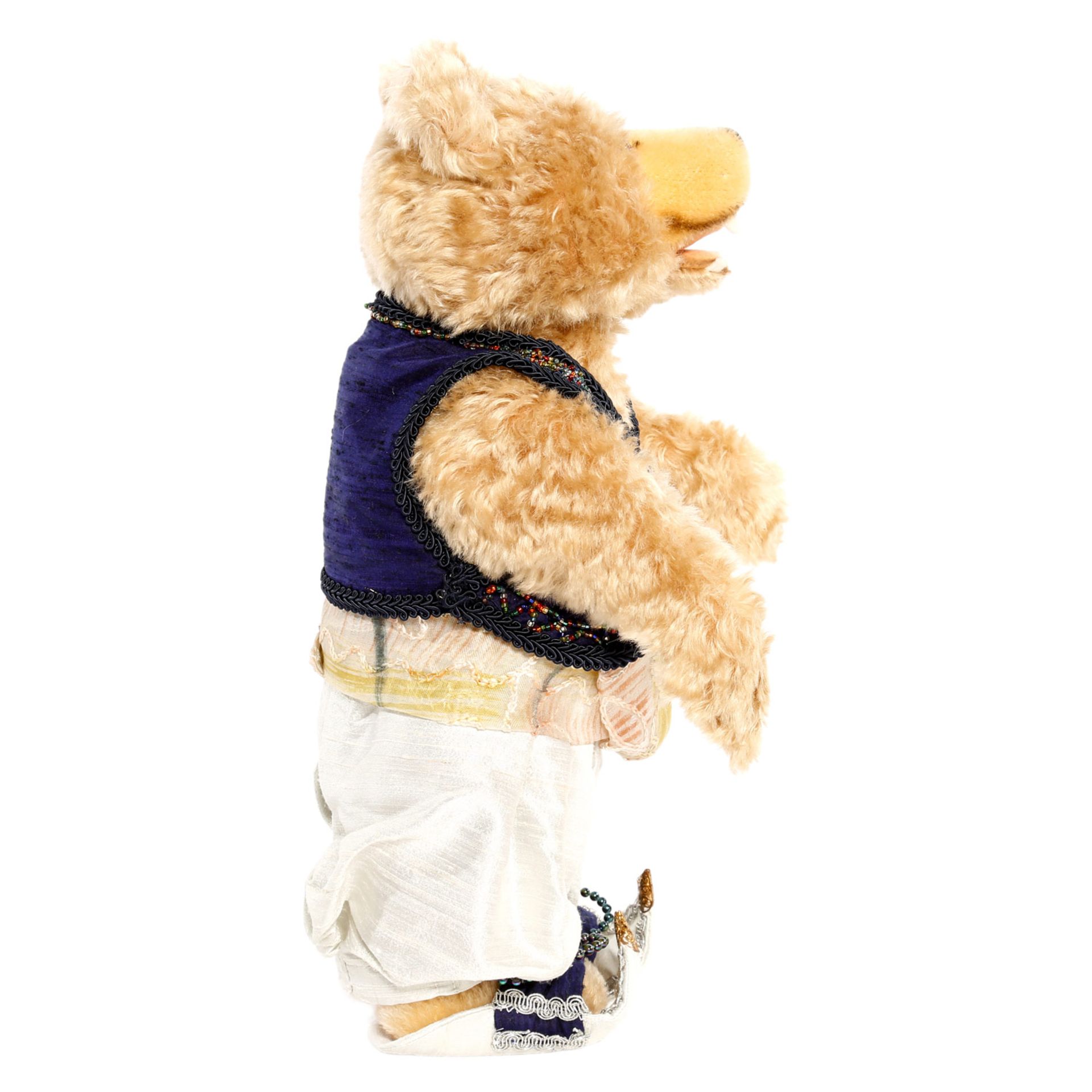 STEIFF Teddy Baby Nr. 408175, 1995, Replik v. 1929, limit. Aufl. von 3000 Stück. Knopf, Fahne, - Bild 5 aus 7