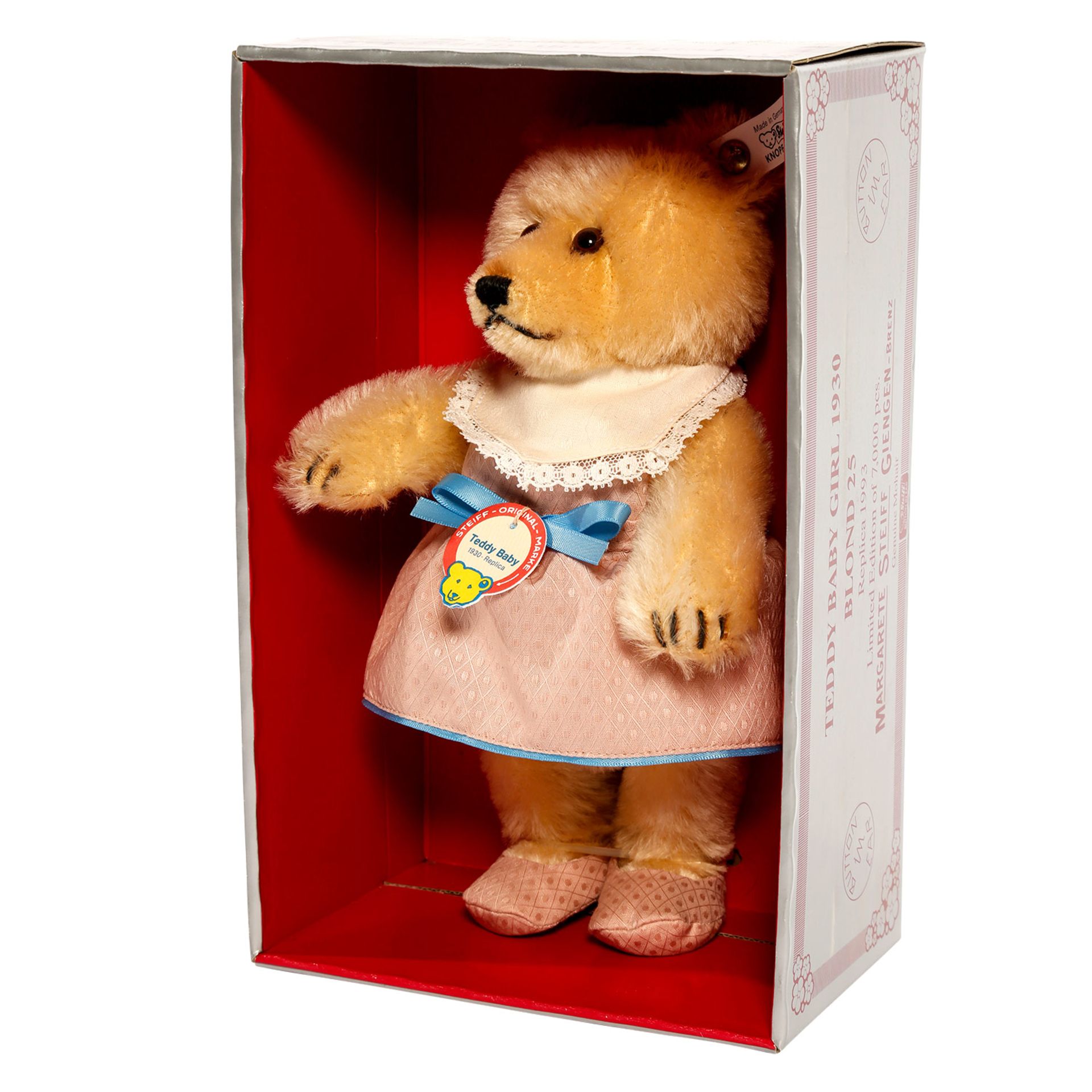 STEIFF Teddy Baby Maid und Teddy Baby Bub Nr. 407512/407529, 1993, Replik v. 1930, limit. Aufl. - Bild 6 aus 9