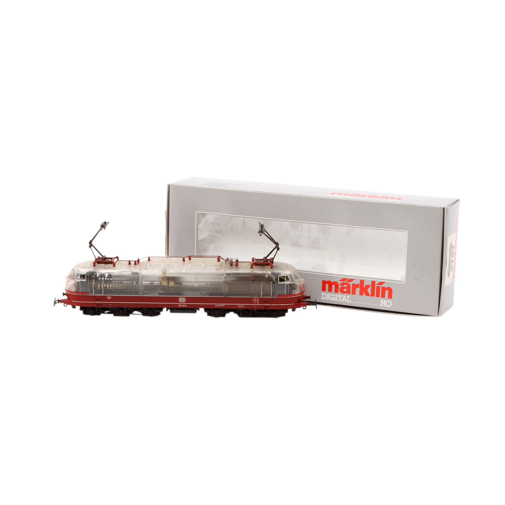 MÄRKLIN E-Lok 3757, Spur H0, digital, Kunststoff-Gehäuse, transparent, BR 103 der DB, BN 103 121- - Bild 8 aus 8