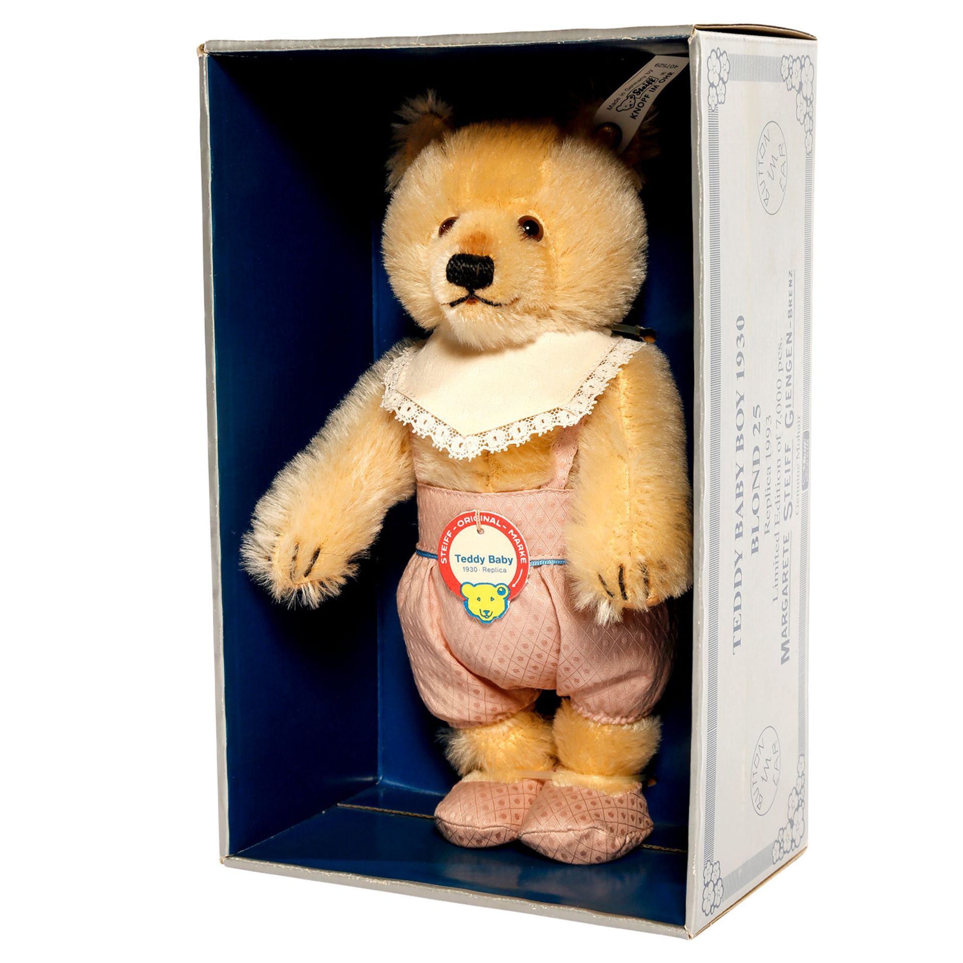 STEIFF Teddy Baby Maid und Teddy Baby Bub Nr. 407512/407529, 1993, Replik v. 1930, limit. Aufl. - Bild 2 aus 9