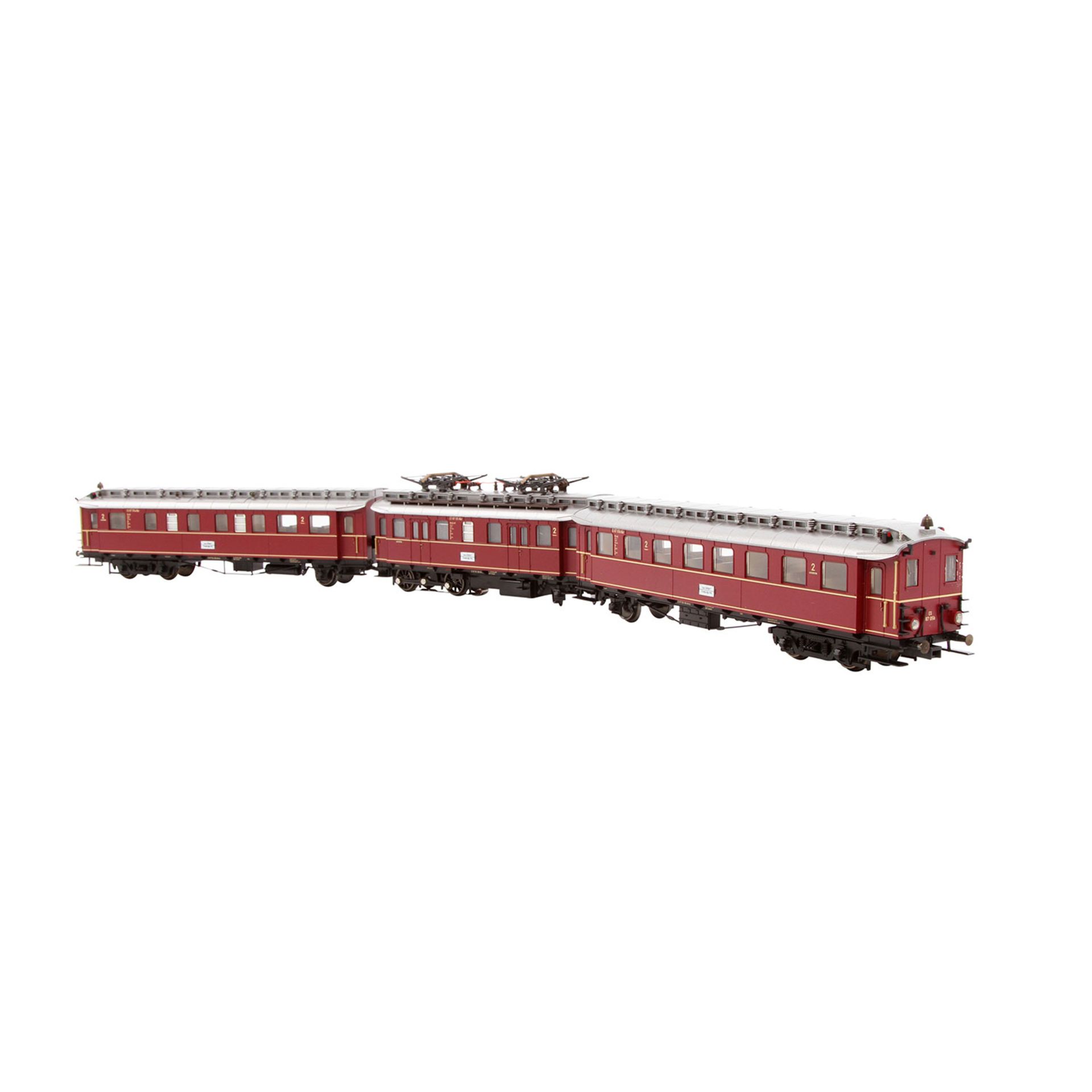 MÄRKLIN Elektrischer Triebzug 37265, Spur H0, Kunststoff-Gehäuse, rotbraun, digital, 3-teilig, BR ET