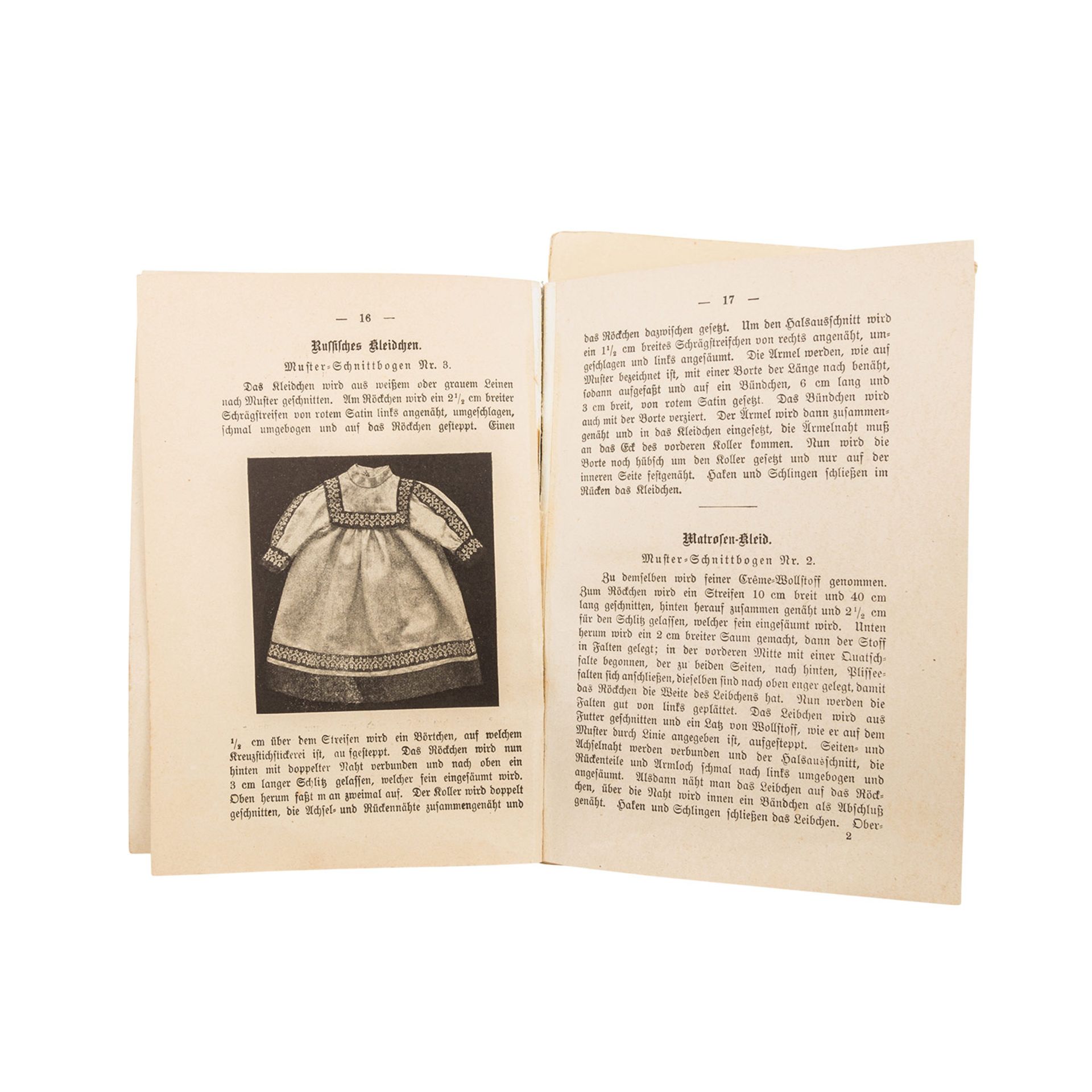 JULIE LUTZ "Die fleissige Puppenschneiderin" Ausgabe B Nr. 581, um 1900, Biskuitporzellankopf- - Bild 7 aus 8