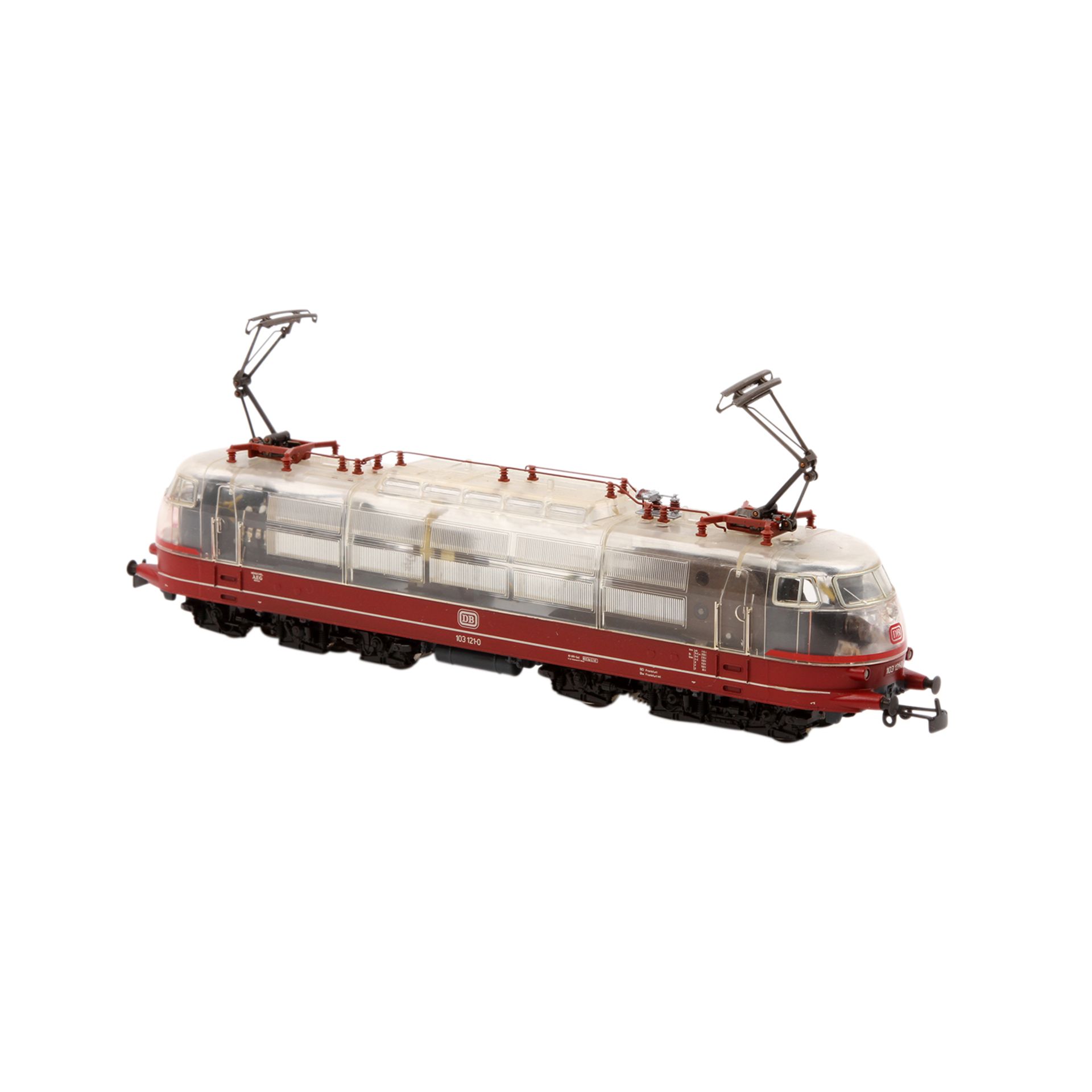 MÄRKLIN E-Lok 3757, Spur H0, digital, Kunststoff-Gehäuse, transparent, BR 103 der DB, BN 103 121-