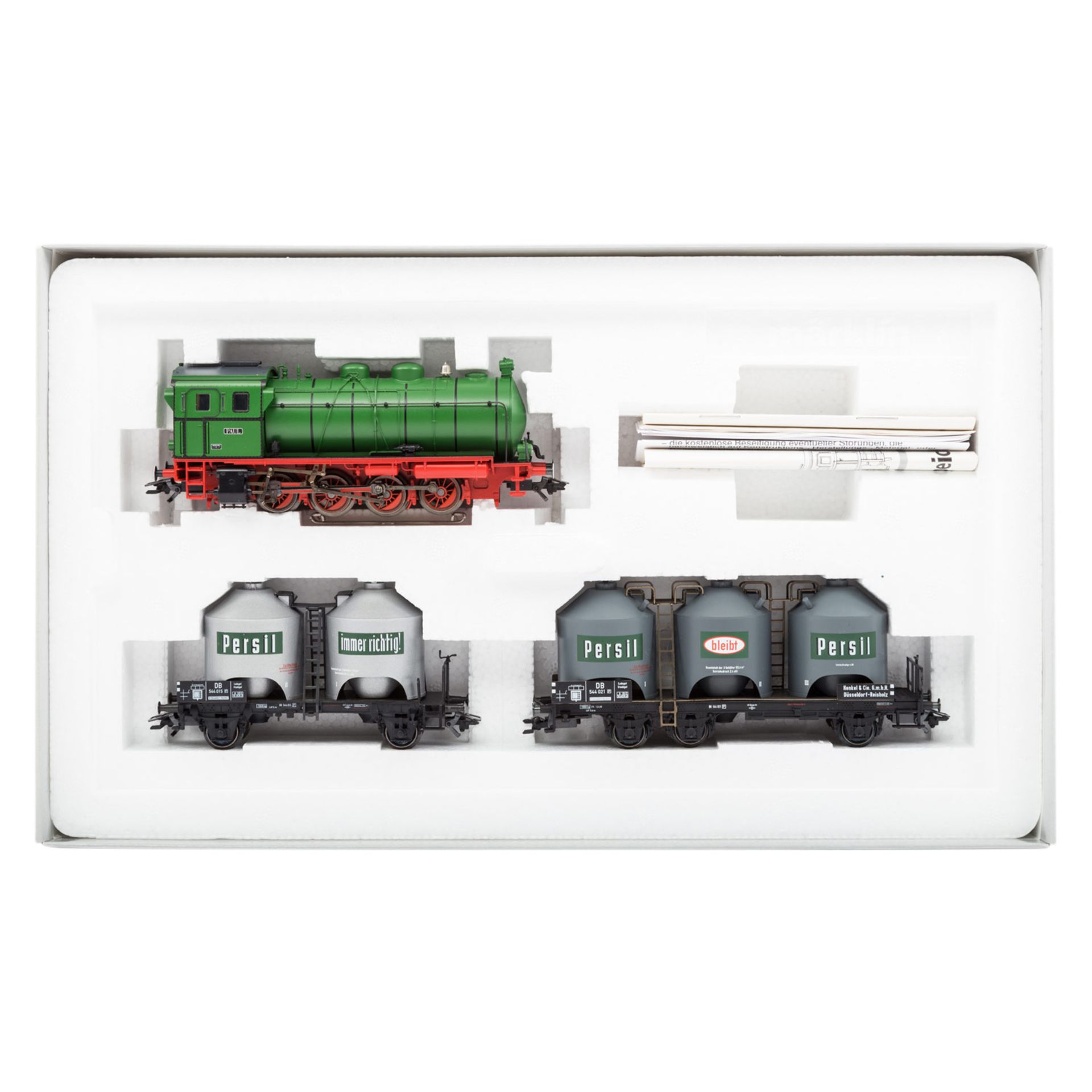 MÄRKLIN Zugpackung "Henkel" 26504, Spur H0 digital, bestehend aus grüner Dampfspeicherlok bez. " - Image 2 of 2