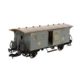 MÄRKLIN Museumswagen 1992 85805, Spur 1, grauer Gepäckwagen, BN 85805, 2-achsig, 2 Schiebetüren.