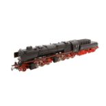 MÄRKLIN Dampflok mit Tender 3102, Spur H0, Kunststoff-Gehäuse m. Guss-Kessel, schwarz, Bauart