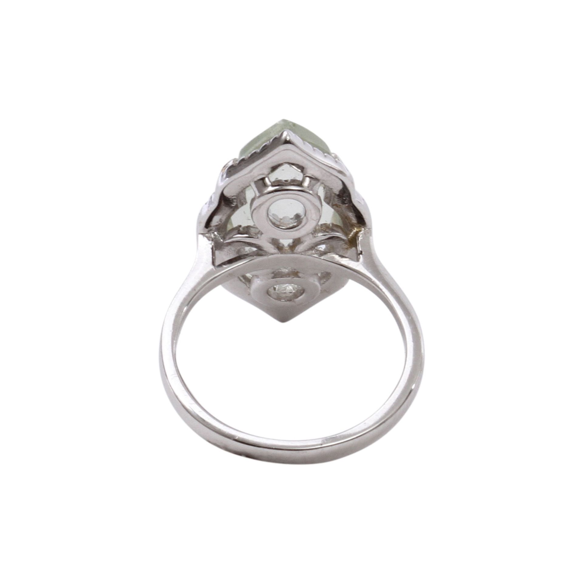 Ring mit grünem Amethyst, Sterling Silber, 59,5. - Image 4 of 4