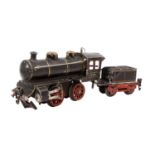 MÄRKLIN Uhrwerk-Dampflok R 1020, 1919-1924, Spur 0. schwarz lack., 2-achsig, vor- und