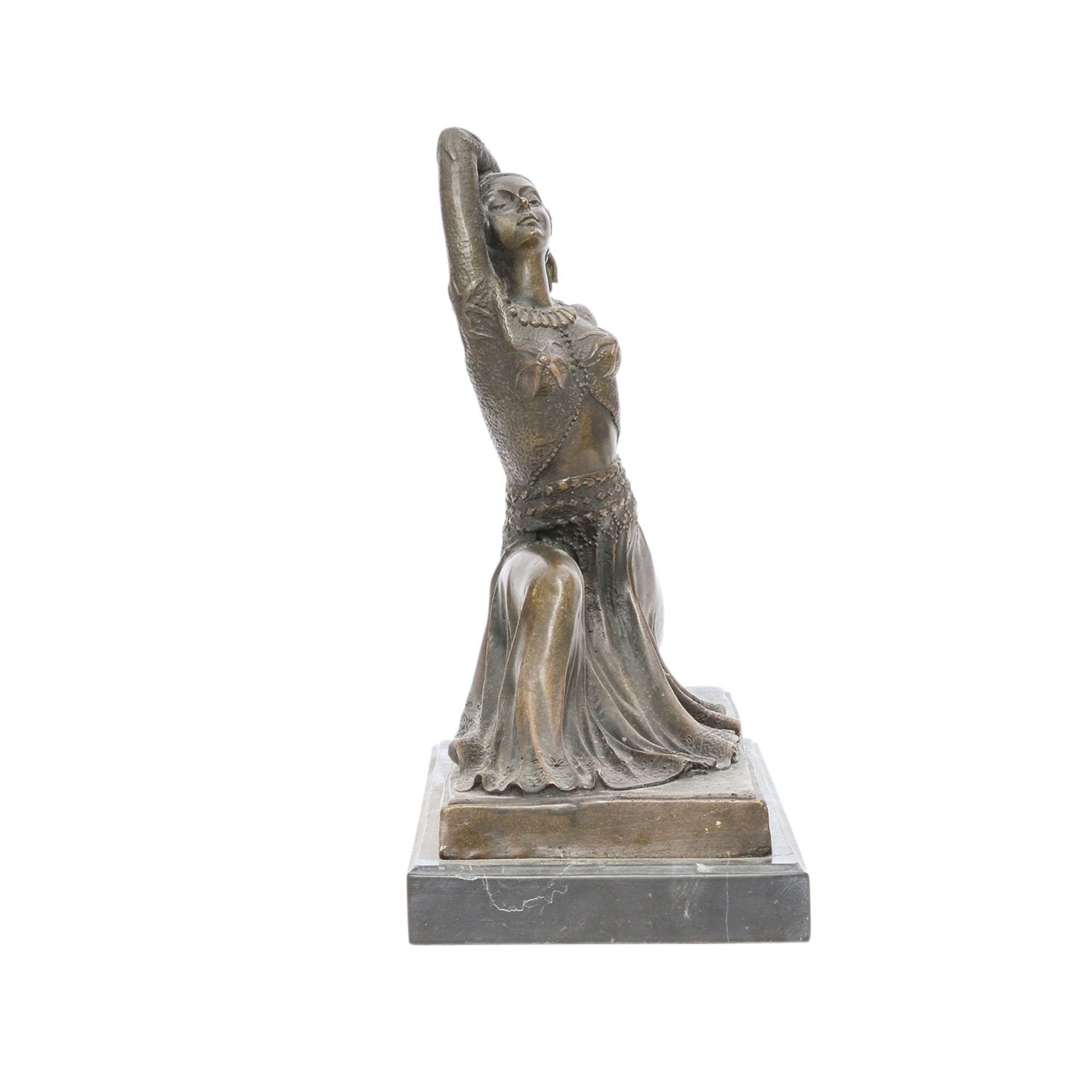 Nach CHIPARUS, Demetre Haralamb (1886-1947) 'Tänzerin', 20. Jhd. Bronze, Tänzerin in tiefem - Image 5 of 6