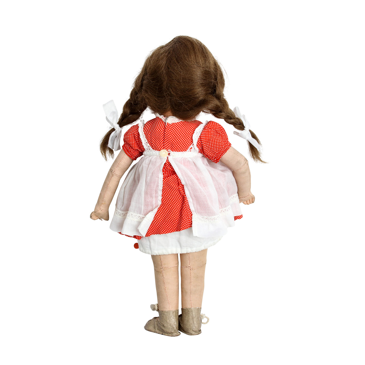 KÄTHE KRUSE Puppe IX, um 1953, li. Fußsohle rot gestempelt „Käthe Kruse 1501“, beide Fußsohlen m. - Image 2 of 6