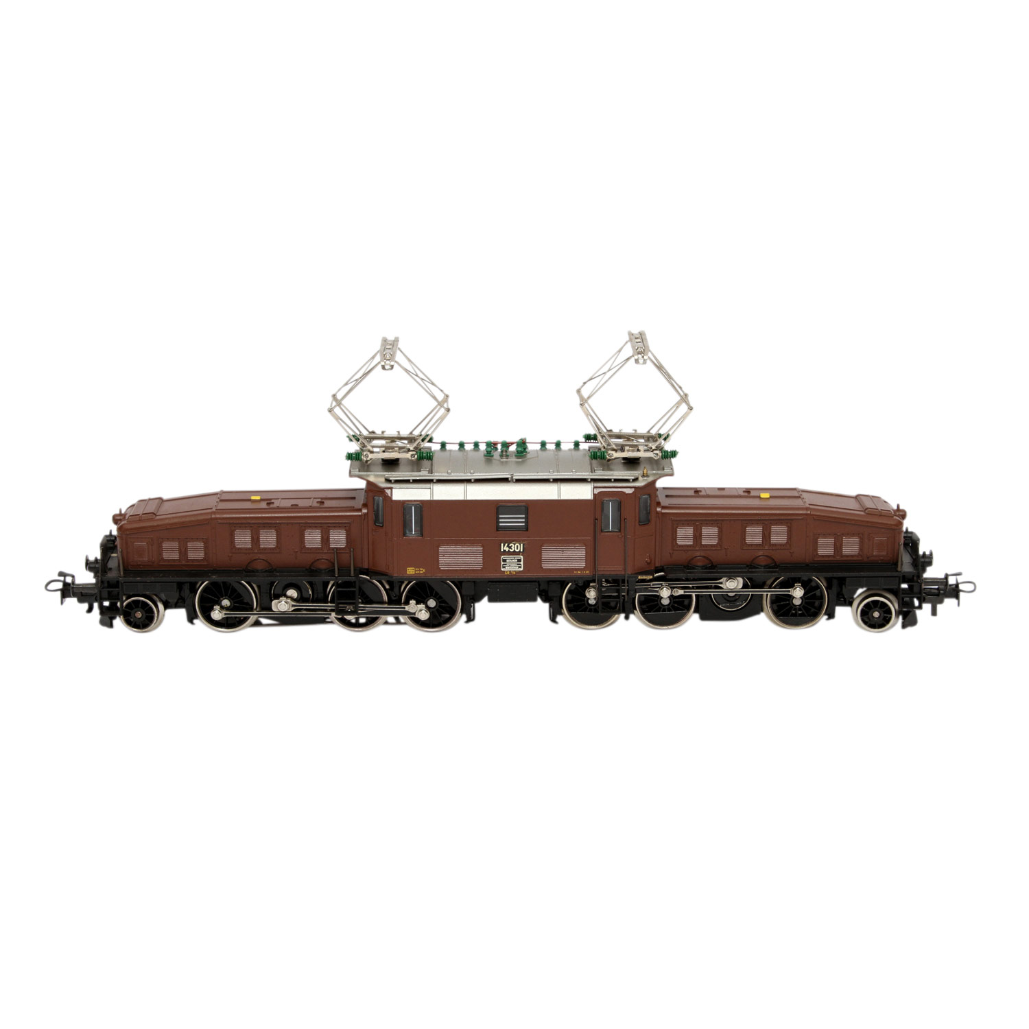 MÄRKLIN Schweizer Krokodil 3352, Spur H0, Guss, braun, BR Ce 6/8III der SBB, BN 14301, beidseitig - Image 4 of 8