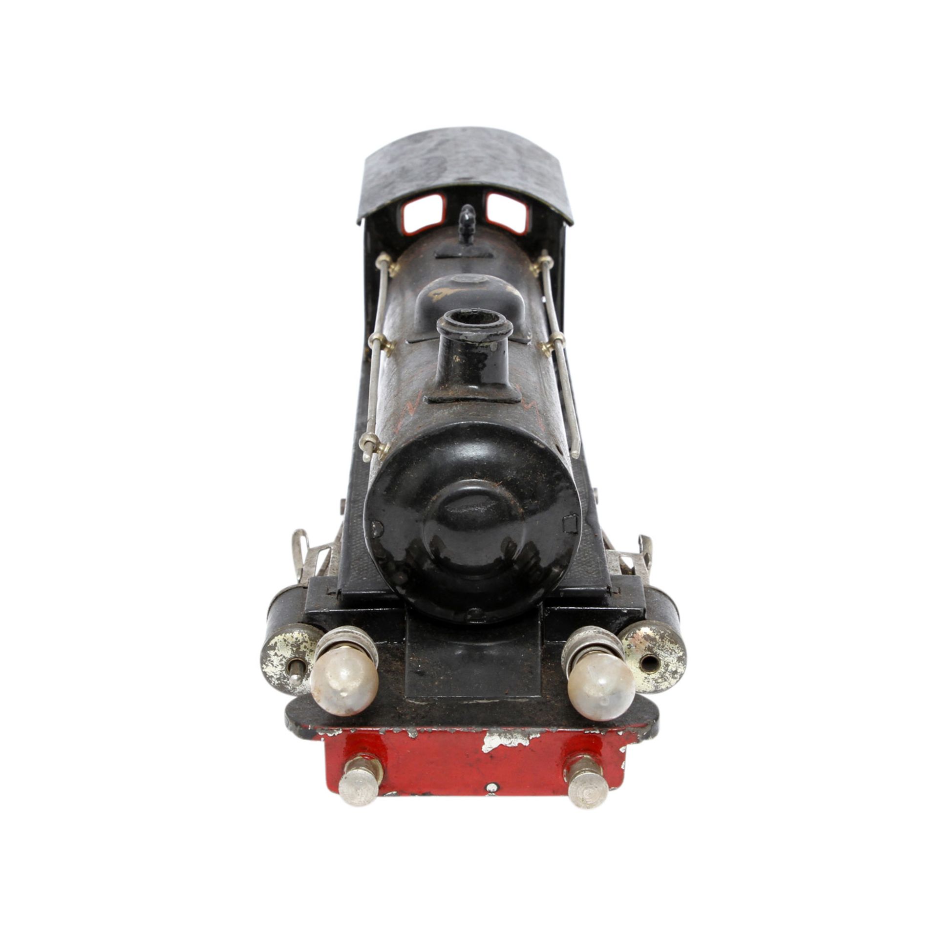 MÄRKLIN 20 Volt-Dampflok E 65/13041, Spur 1, 1926-1931, schwarz lithogr., vor- u. rückwärtsfahrend - Image 5 of 10