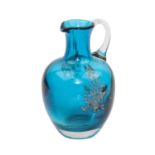 SCHOTT ZWIESL "Glas Krug" 1960er Jahre, wohl Heinrich Löffelhardt, bauchige Henkelvase, mit