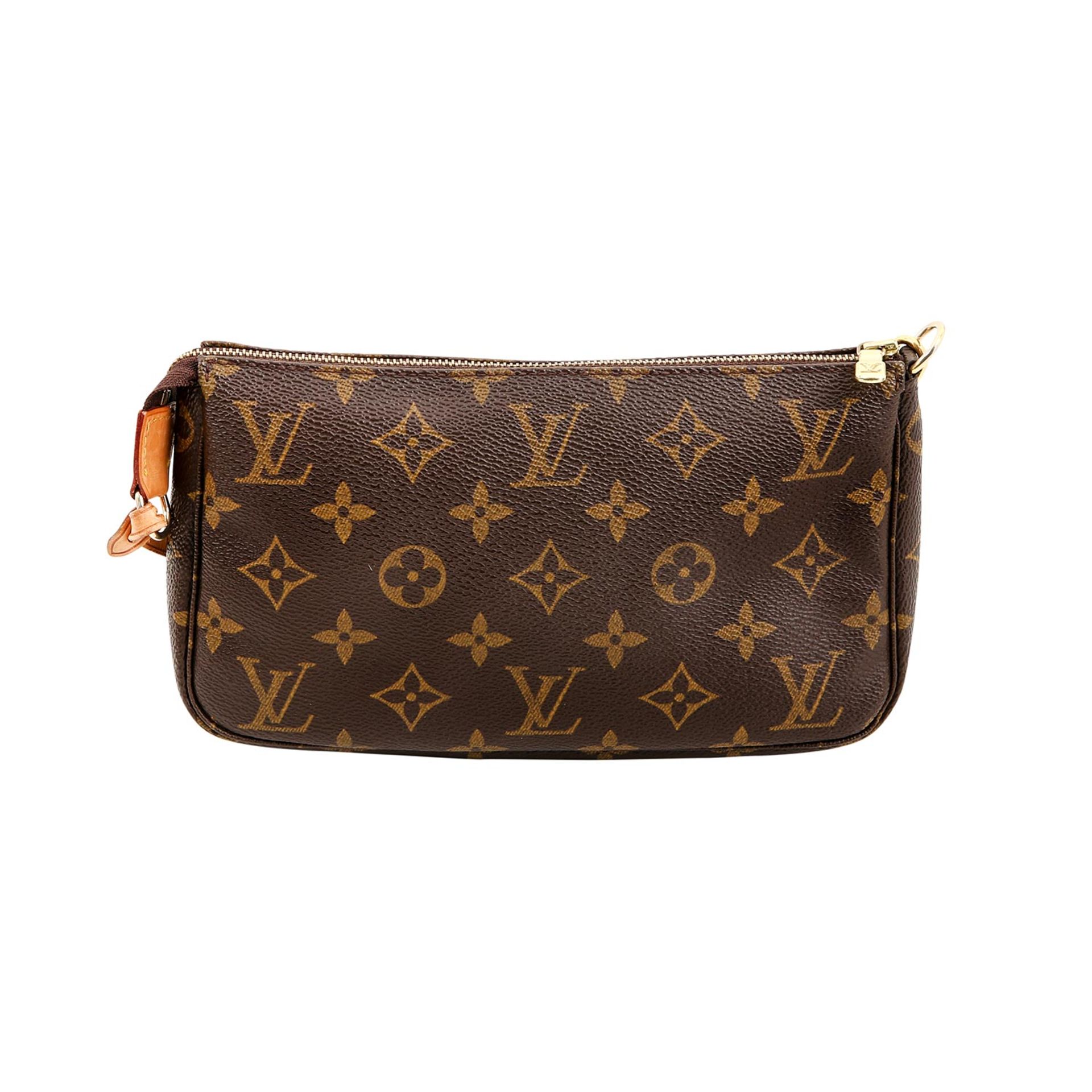 LOUIS VUITTON Täschchen "POCHETTE ACC NM", Koll. 2002.Akt. NP.: 400,-€. Monogram Canvas Serie. - Image 4 of 8