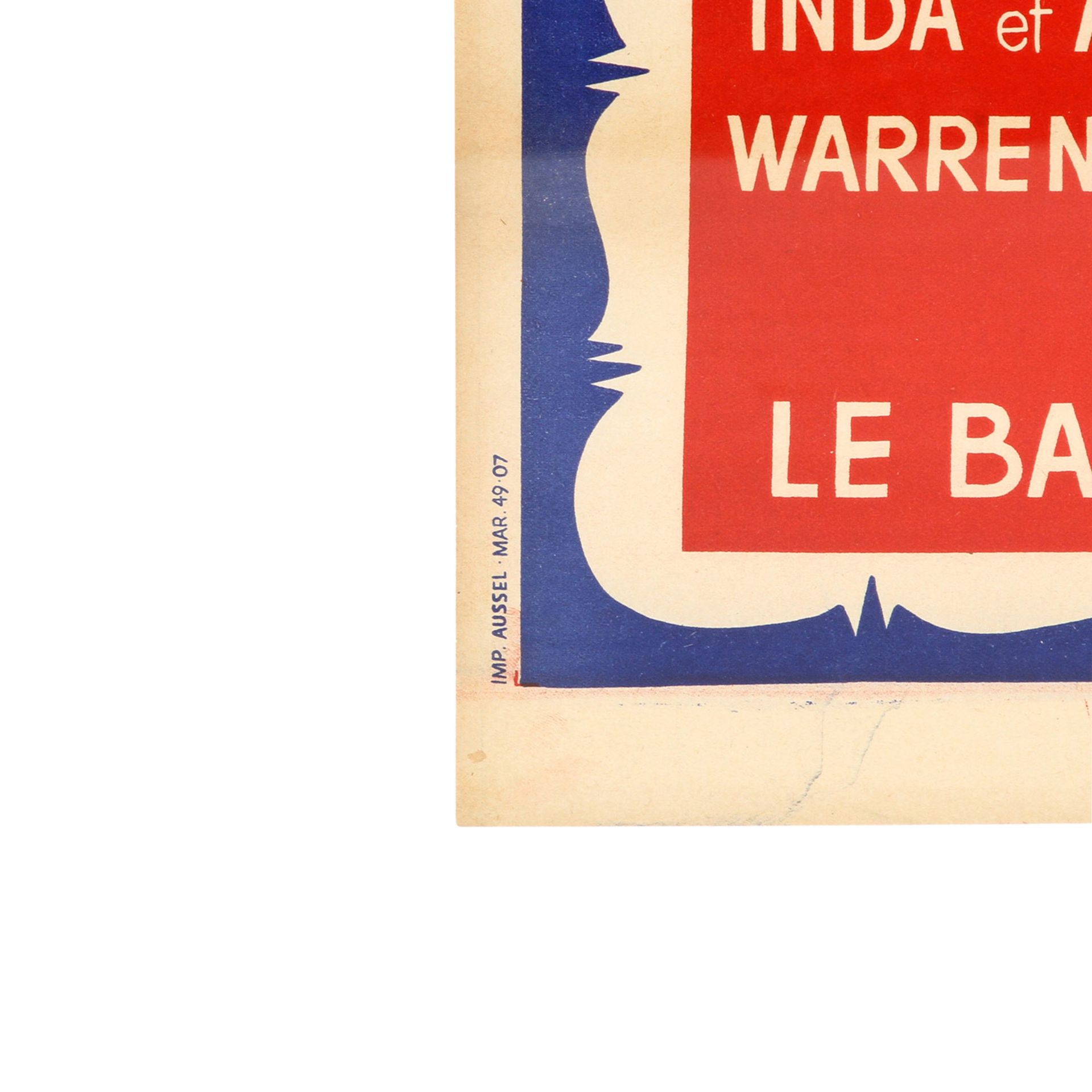 Plakat "BAL DU MOULIN ROUGE", 1889-1958, La plus grande Revue de Cabaret - Music-Hall,French CanCan, - Image 3 of 3