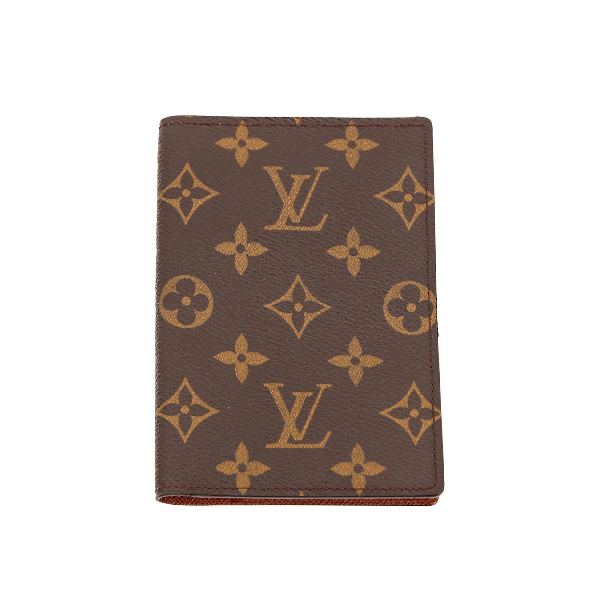 LOUIS VUITTON VINTAGE Reisepass Etui, Koll. 1999.NP. 225,-€. Monogram Canvas Serie. Klappbares