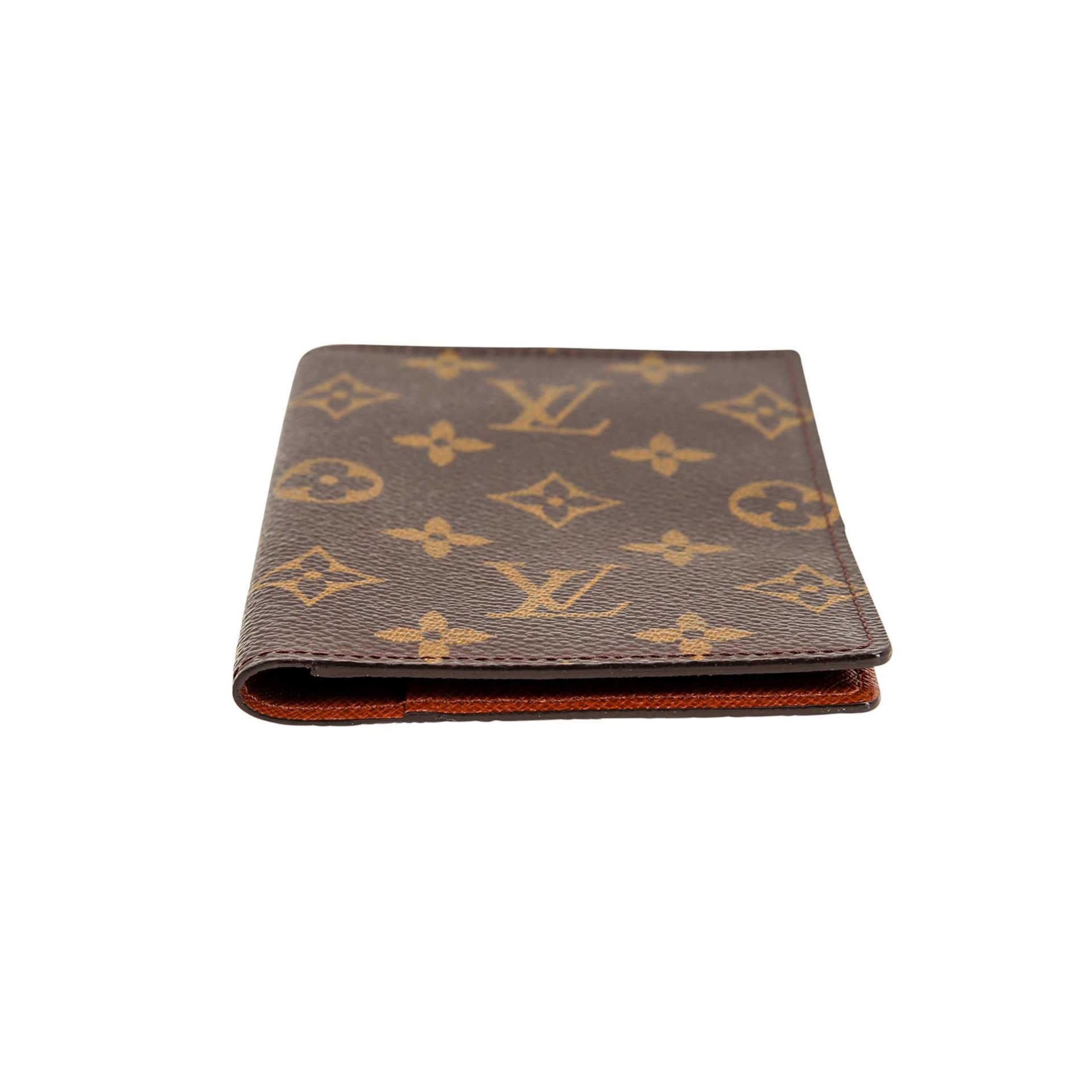 LOUIS VUITTON VINTAGE Reisepass Etui, Koll. 1999.NP. 225,-€. Monogram Canvas Serie. Klappbares - Image 5 of 5