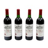 4 Flaschen CHÂTEAU VIEUX FORTIN, ST-Emilion Grand Cru 1992Bordeaux, Frankreich, Rebsorte: