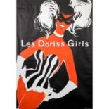 GRUAU, RENÈ, ATTR. (1909-2004), Werbeplakat "LES DORISS GIRLS",Serigraphie, u.re. bez. 'Paris 00-