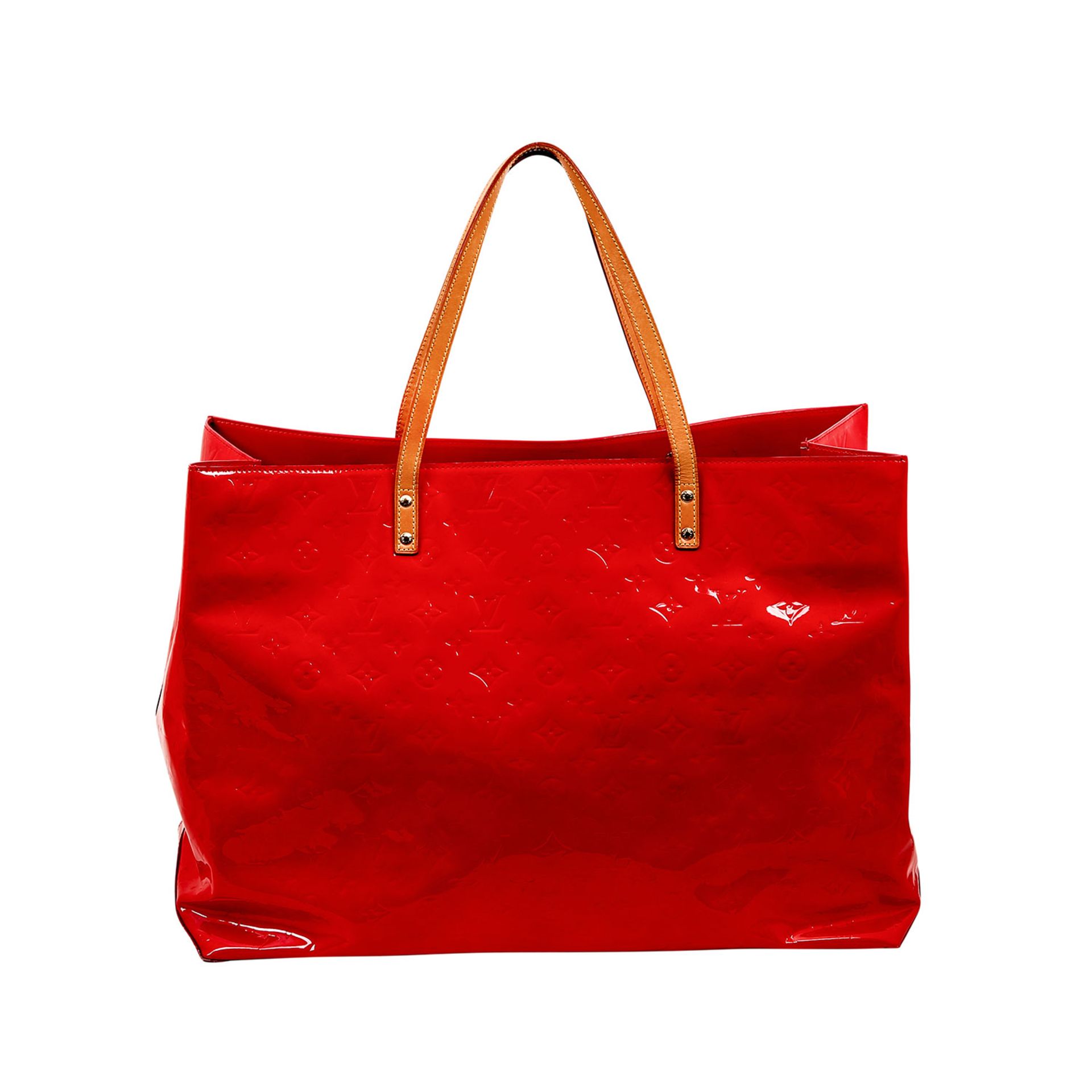 LOUIS VUITTON VINTAGE Shopper "READE GM", Koll. 2000.Letzter LP.:1.400,-€. Vernis Monogram Serie - Image 4 of 6