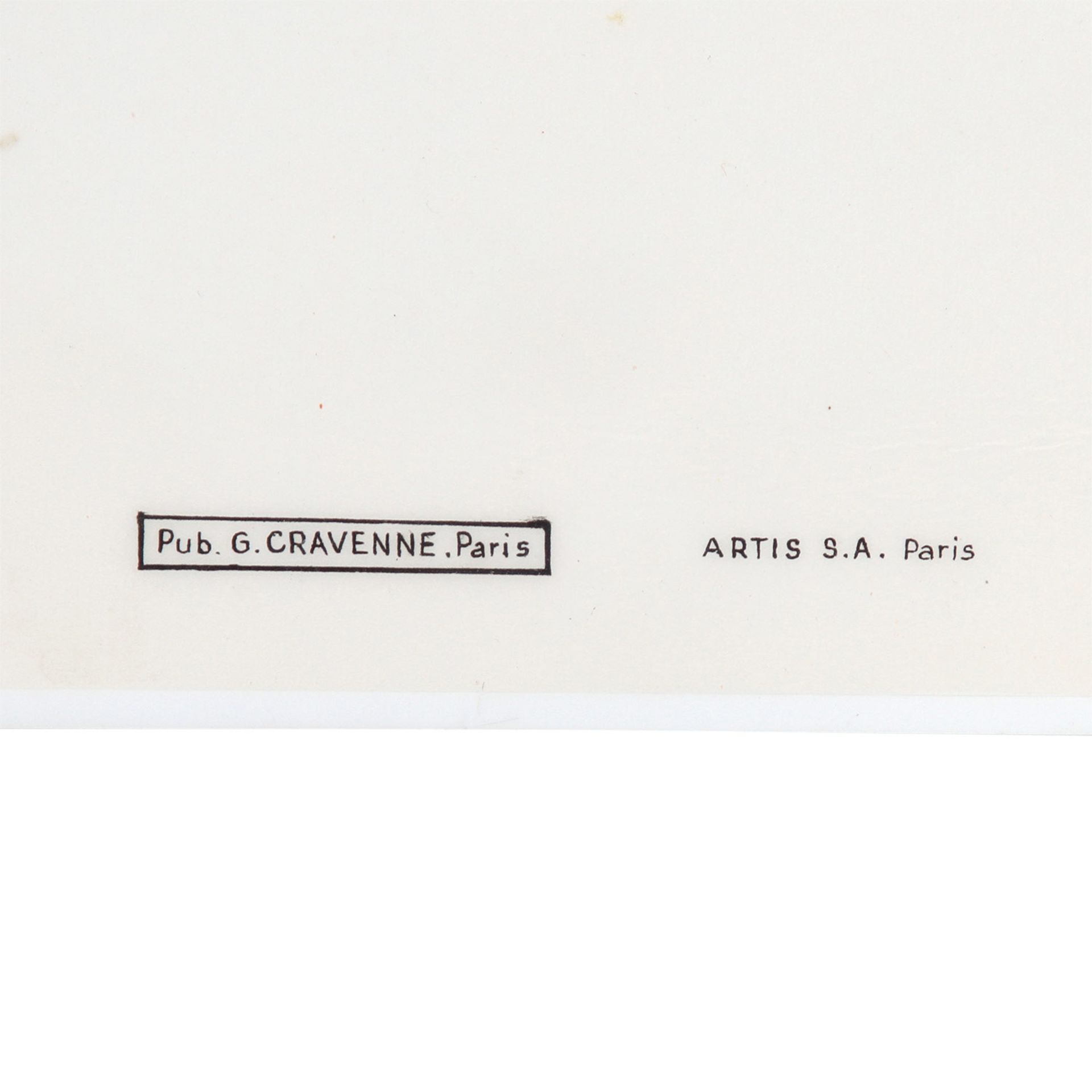 Werbetafel zur Show "BAL DU MOULIN ROUGE - FANTASTIC", Paris 1970, Entwurf RENÉ GRUAU,Serigraphie/ - Image 3 of 3