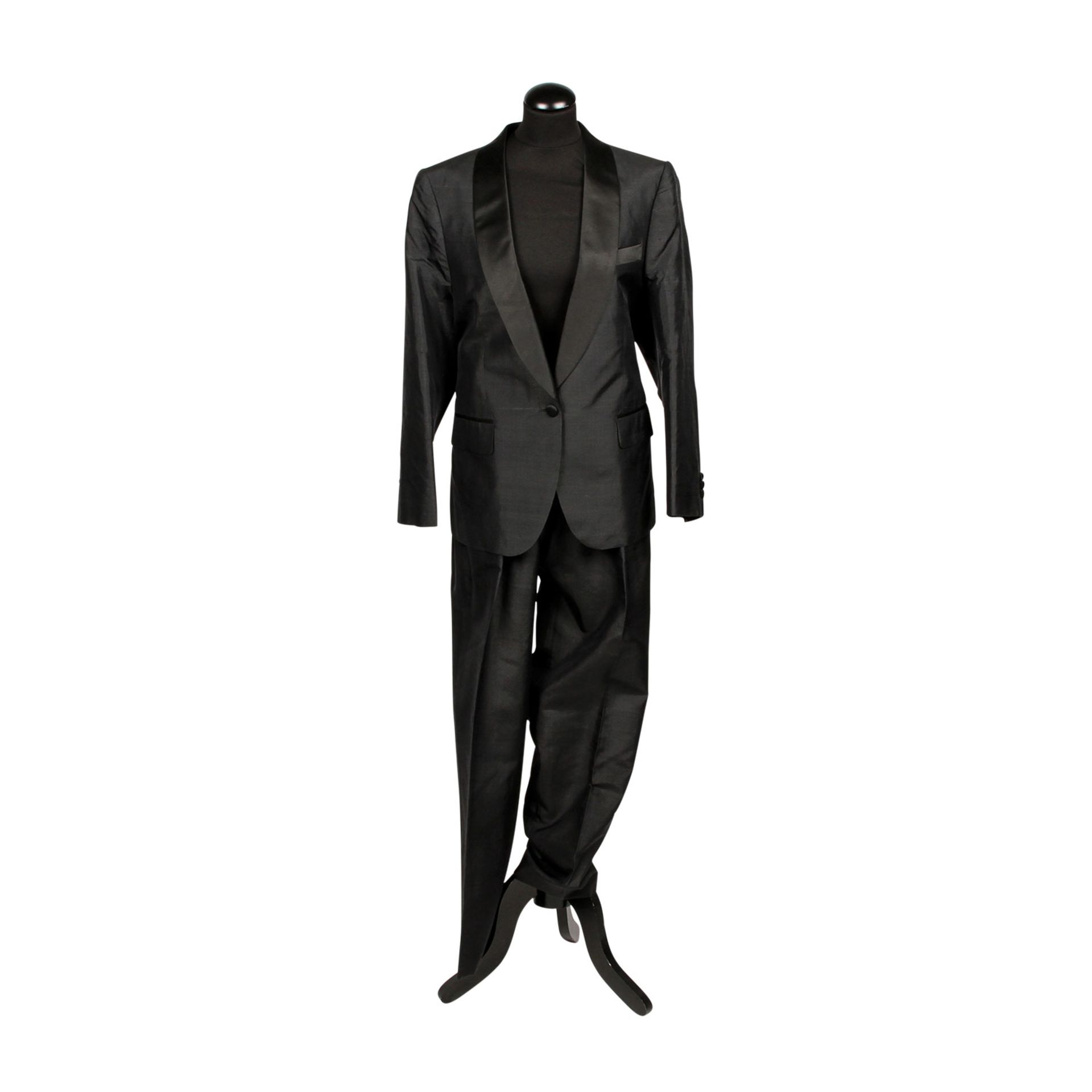 HARRYSON'S Vintage Anzug aus dem Privatbesitz von Doris Haug, 20.Jh.Schwarzer Blazer mit breitem