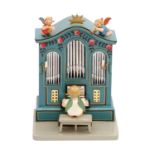 WENDT & KÜHN Spieluhr "Orgel", 1990er Jahre,Etikett u. Stempel auf Unterseite, Holz, gedrechselt